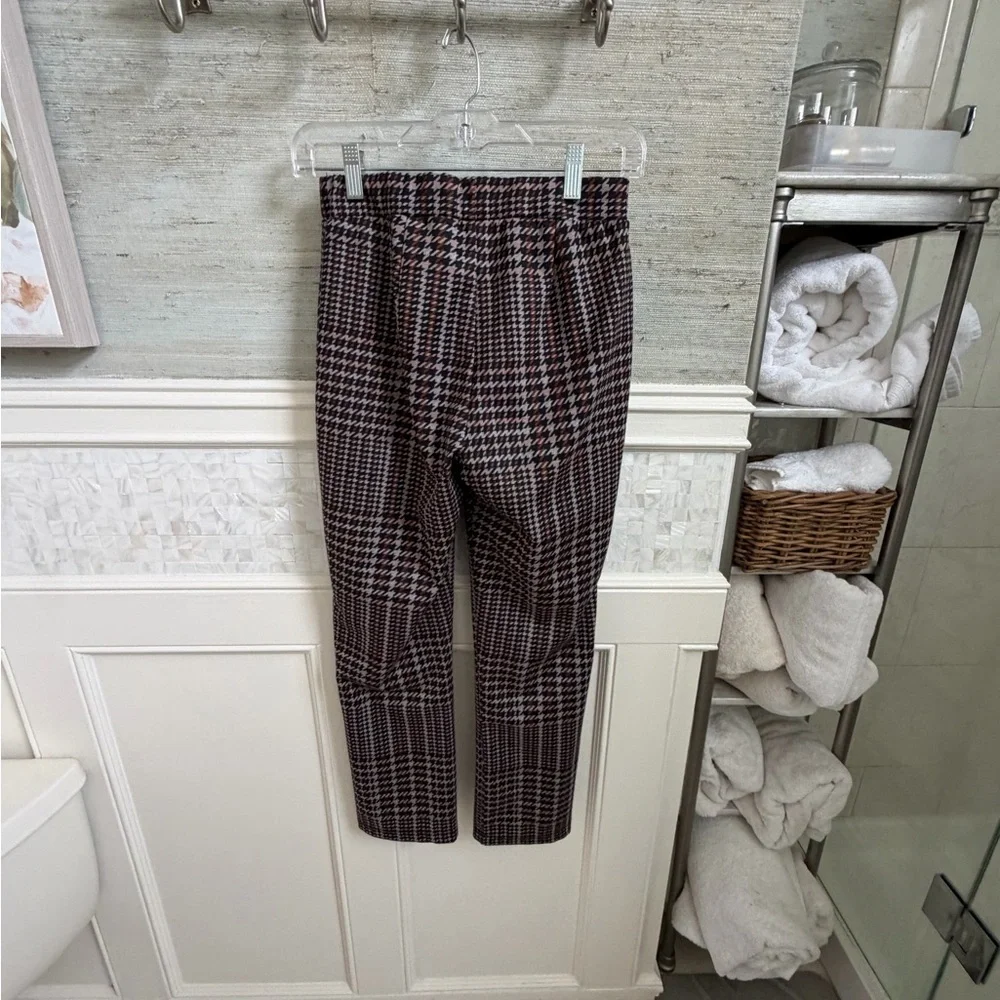 Small Anthropologie Sanctuary Carnaby pull on kick flare pants  brown check